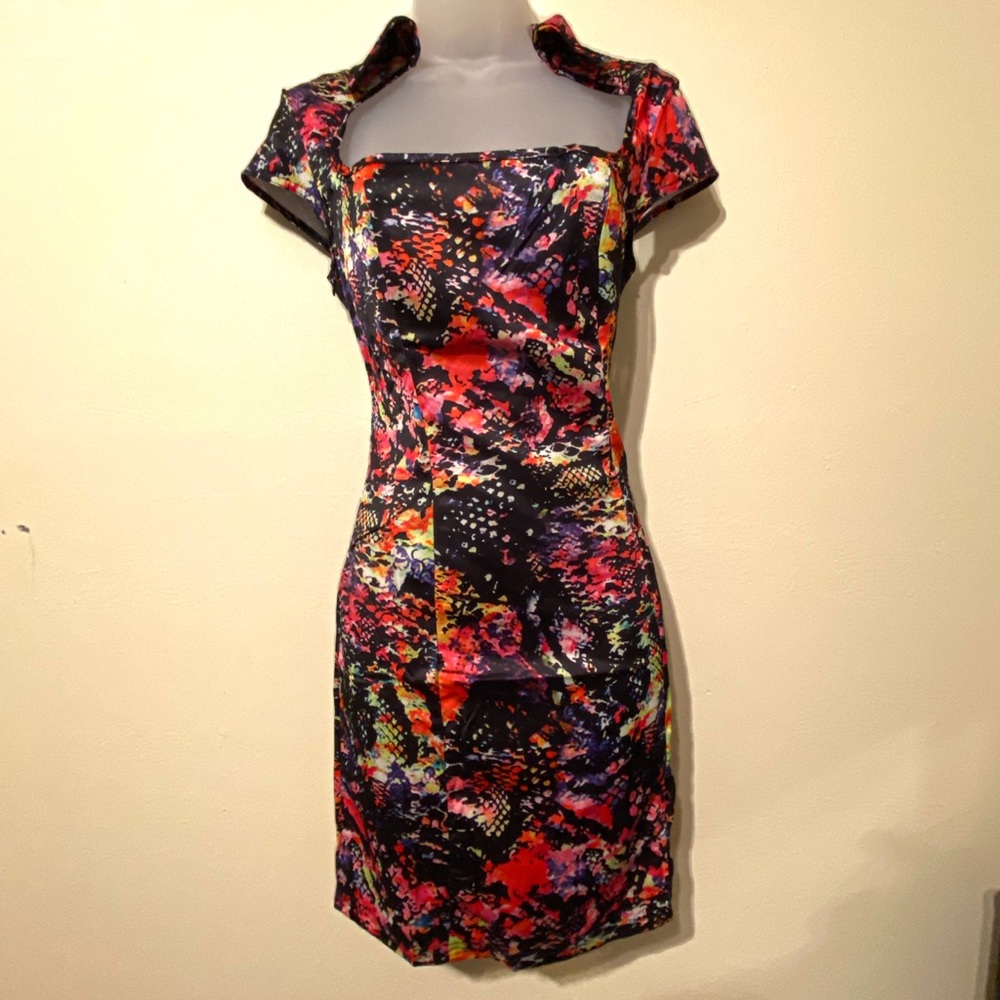 Cap Sleeve Cheongsam Style Dress NWOT - Size M